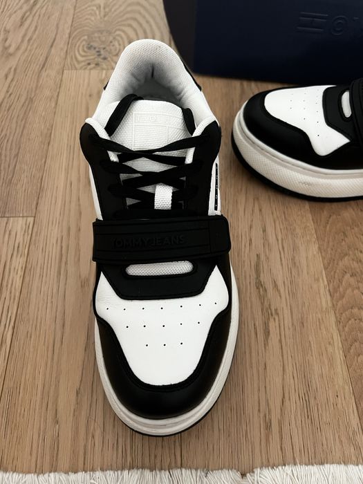 Pantofi sport din piele cu velcro Tommy Hilfiger TJW Retro Basket