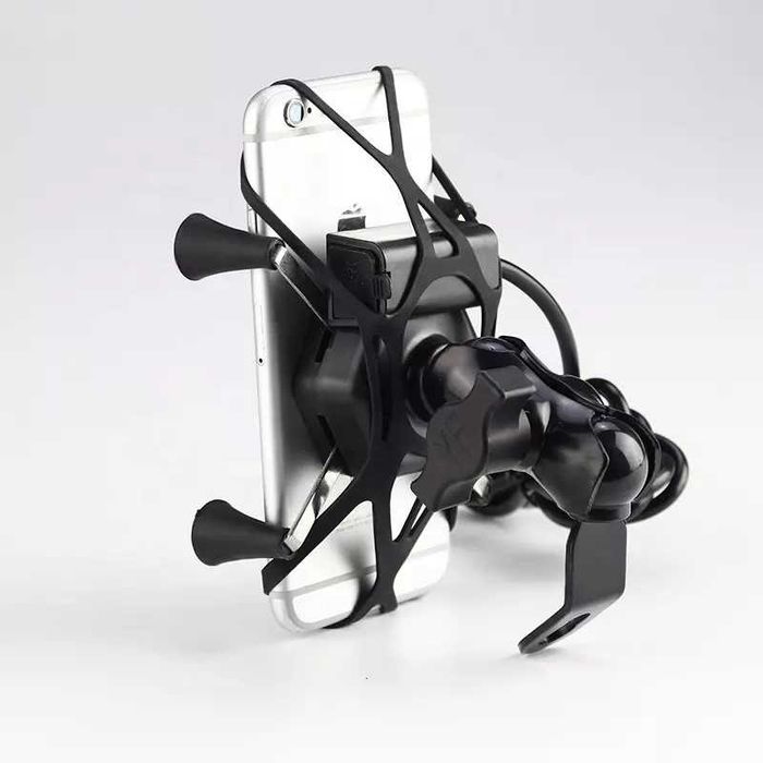 Suport telefon moto atv, bicicleta XGRIP, prindere oglinda Pes Holding