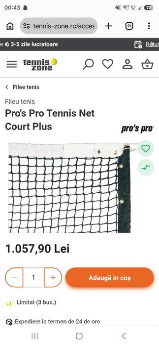 Fileu de tenis de camp Pro's Pro