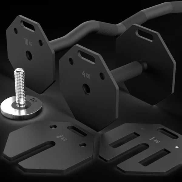 Регулируеми Дъмбели ATX® Octa Dumbbells – 2 х 36 кг, Чифт Гири