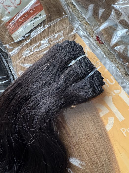 Par natural 100 g pentru tesut sau pus clipsuri, 50 cm