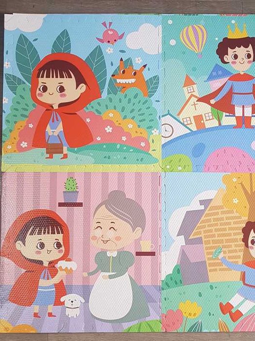 Мек пъзел за пода килим с картинки 60х60см