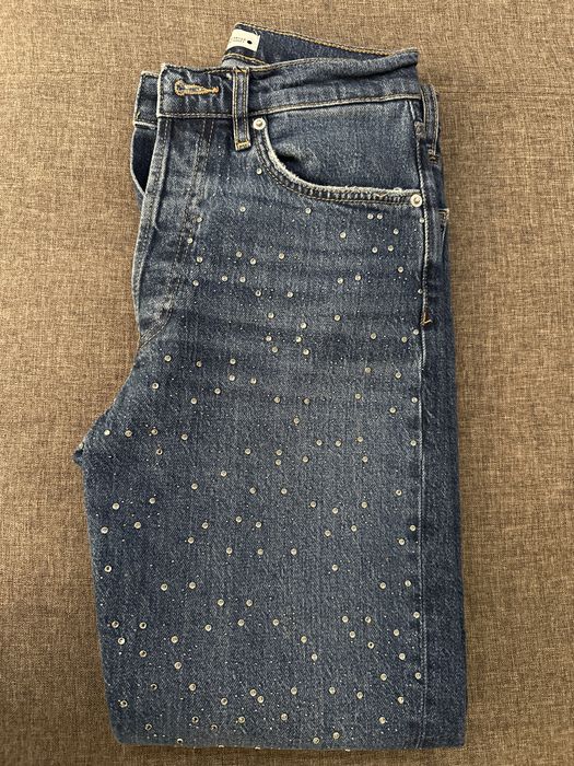 Дънки с камъни Зара