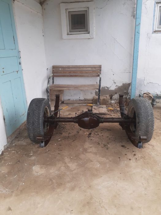 Мост сборе с колесами на волгу