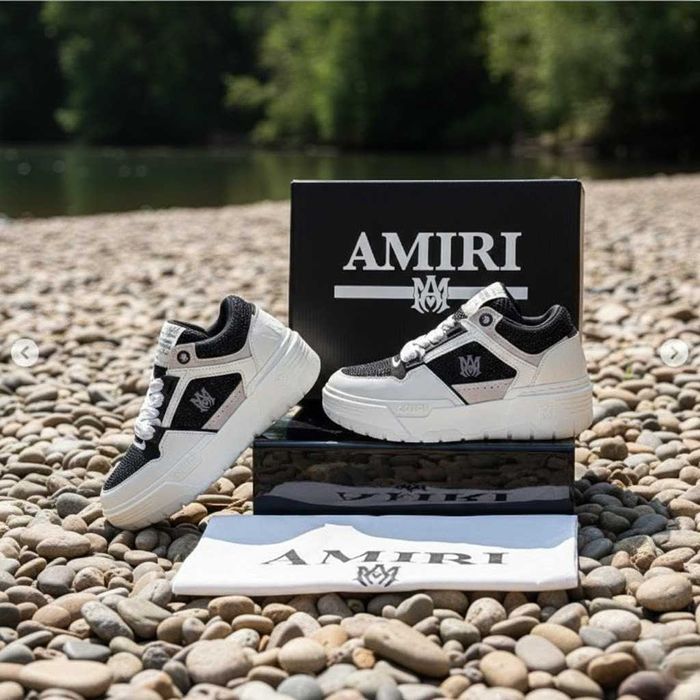 Adidasi AMIRI MA 1 Mesh Crystal - Pietricele - Glitter Full Box