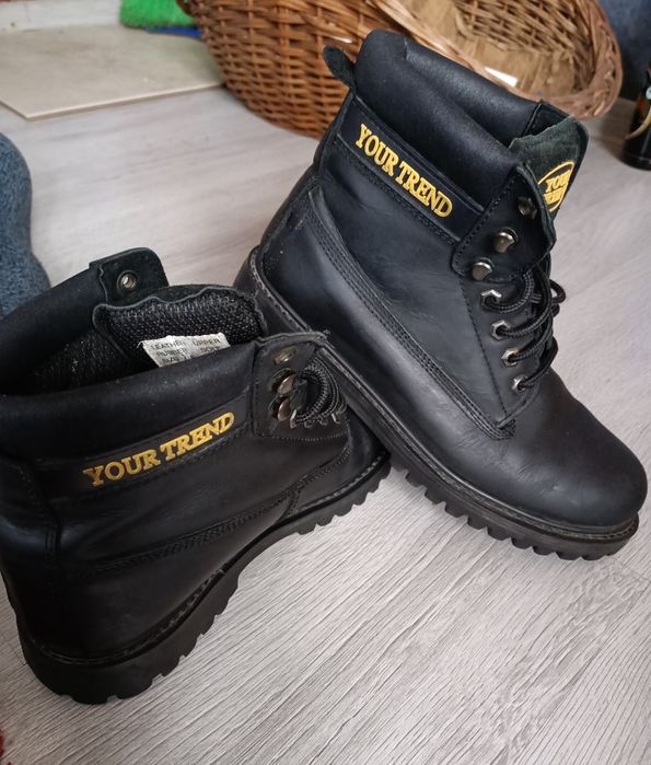 Bocanci protectie din piele "your trend"unisex,marimea 40.