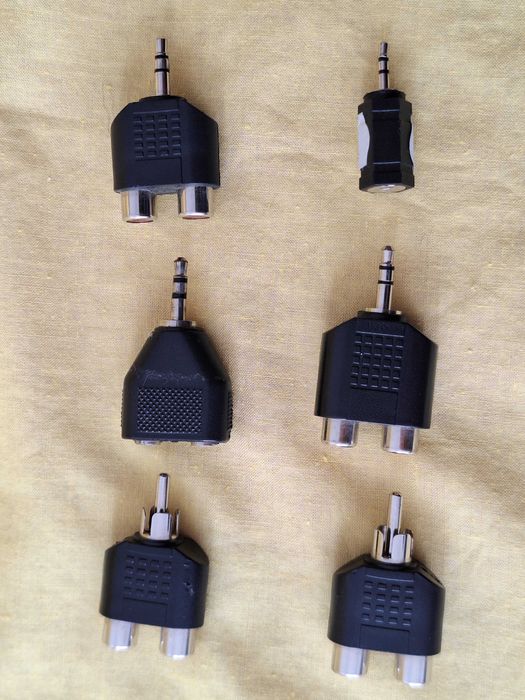 Adaptoare audio stereo, modele diferite, conectare RCA, Jack 3,5, Jack 2,5