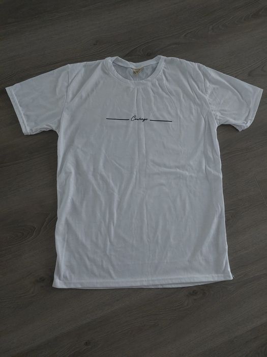Tricou alb 100% bumbac