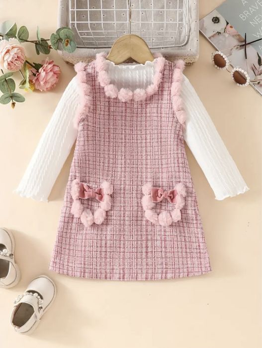 Рокля с пухчета 2-3 г последна