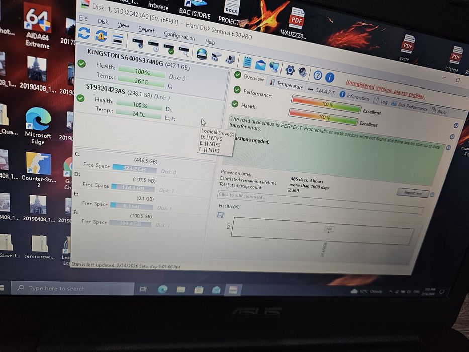 Hdd 320 Gb Funcțional 100%