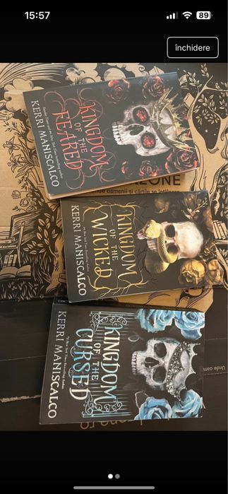 Trilogia Kingdom of Cursed, Kingdom of Feared and Kingdom of Wicked