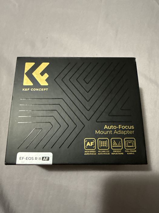 Adaptor K&F Concept EF-EOS R II AF – Canon EF la RF – Nou la cutie