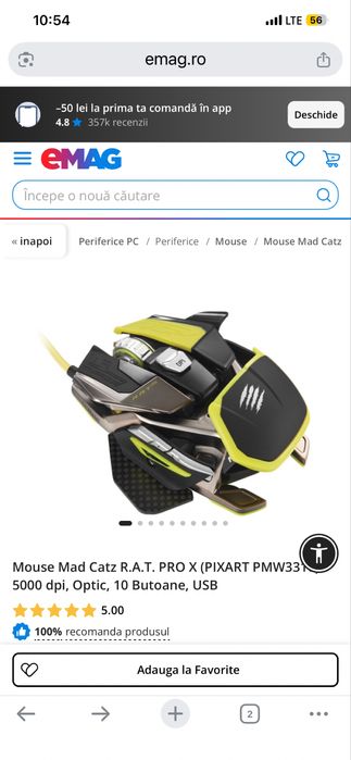 Maus ceramic Mad Catz pro