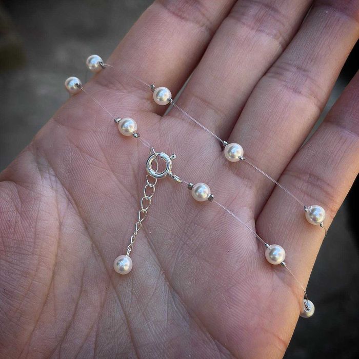 Дамски Комплект Гривна и Колие с Перли Swarovski/Сваровски
