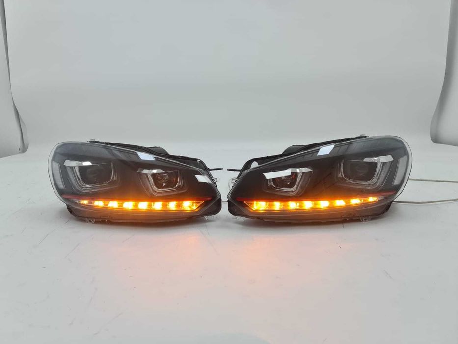 Faruri GTI VW Golf 6 stripe rosu Semnal Dinamic, Garantie, Factura