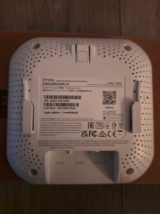 Access Point Zyxel NWA50AX PRO WiFi 6 AX3000 2.5G PoE Nebula