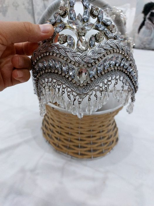 Tilla qosh Келинлик тожи аксесуар йанги 1 марта тойда такилган