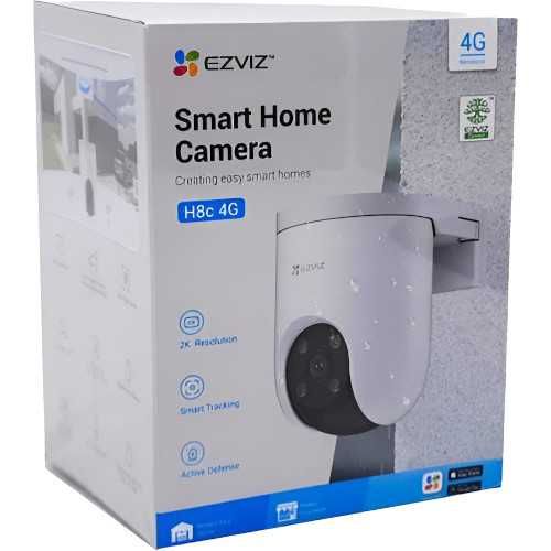 Camera IP 4G slot cartela SIM functie PTZ model EZVIZ H8C 2K IR 30m Motion Detection Sigilata Noua