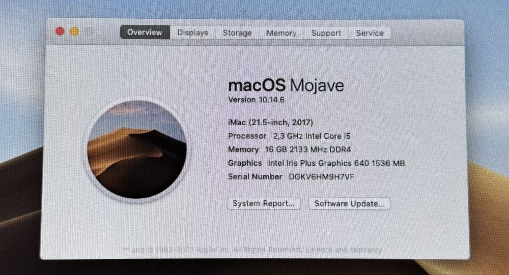 iMac 2017, i5, 16GB RAM, 1TB