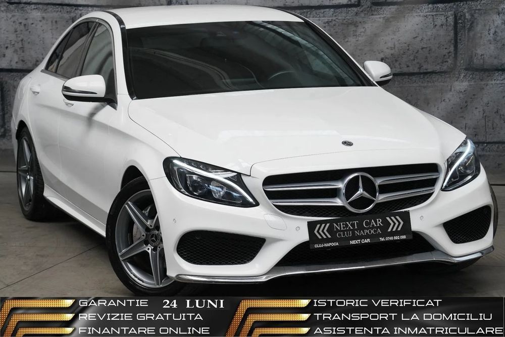 Mercedes-Benz C GARANTIE 24 LUNI*RATE*Benzina*184Cp*AMG*Piele*Navi*Led*16.322E+TVA
