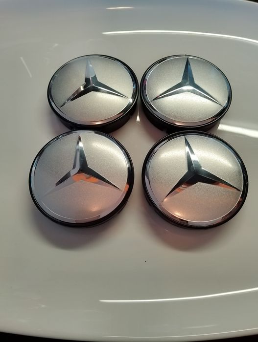 Капачки за джанти Мерцедес Mercedes Сиви тапи за джанти 55/60