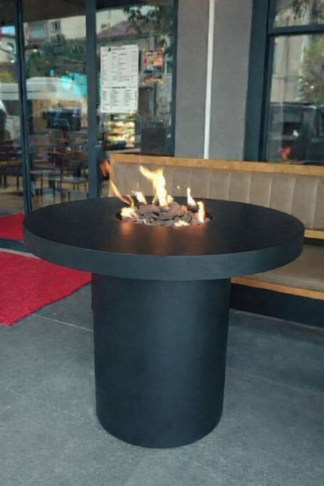 Капсула,сталы из бочки, бисетки зима лета, стол с огнем, барные стулья