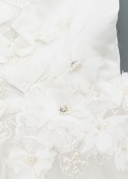 Нова официална бяла рокля размер 90 - 1-2 години