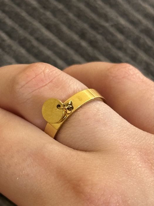 Inel cu ban placat cu aur 18K