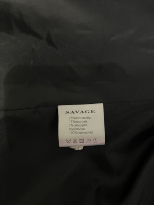 Черный пиджак мужской (savage).