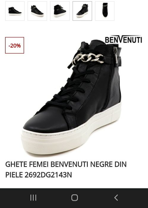 Ghete dama din piele naturală Benvenuti