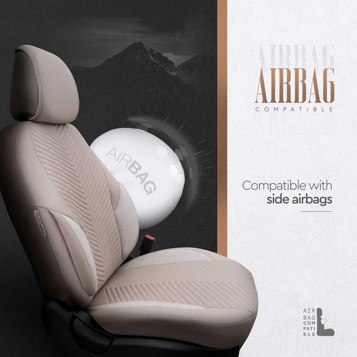 Комплект Луксозна Тапицерия OTOM Advanced – Еко кожа, Бежово.