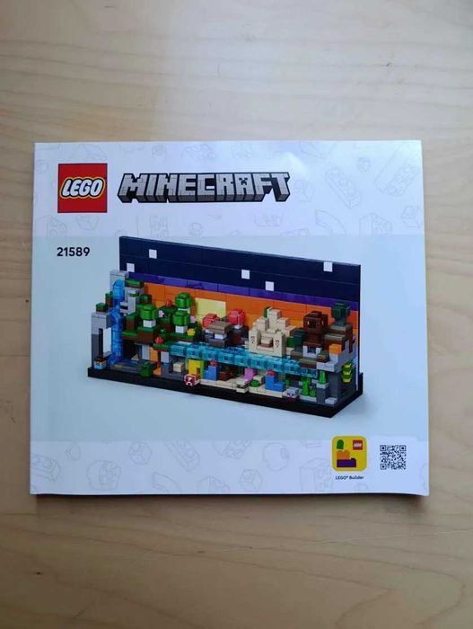 LEGO Minecraft 21589 Mini Biomes – пълен комплект, с кутия и книжка