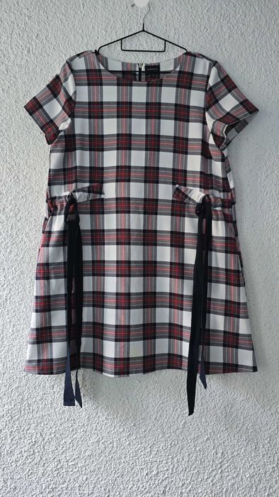 Дамска карирана рокля Л-ХЛ