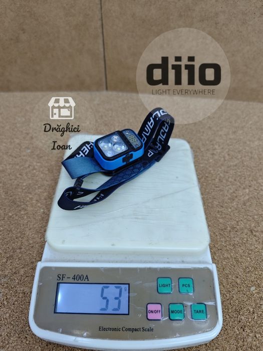 Lanterna PREMIUM de cap cu afisaj digital si leduri CREE P35