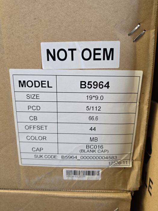 19цола 5х112 BMW 5 G30 G31 7 G11 G12 БМВ 5x112