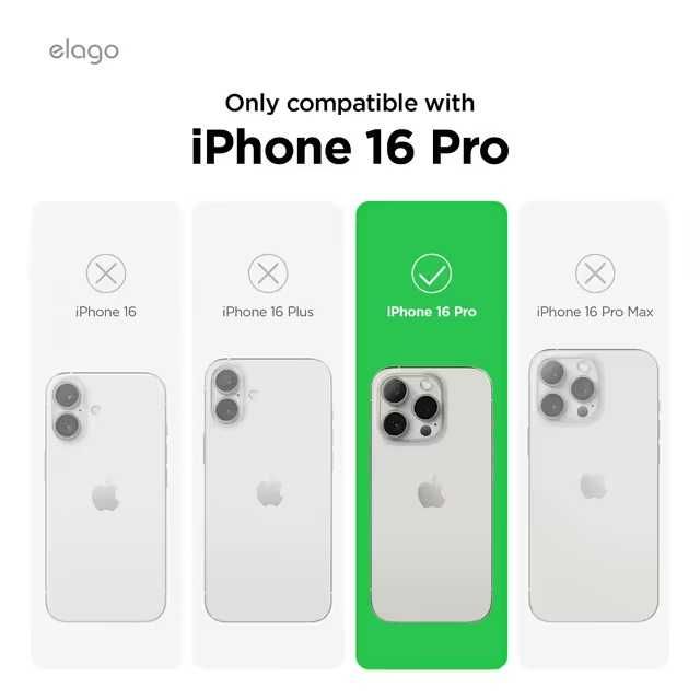 Husă iPhone 16 Pro Antişoc 6.3" – Albă