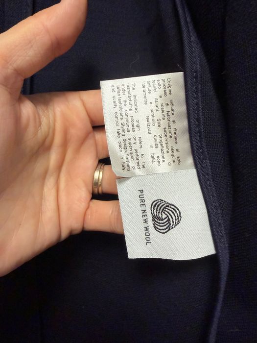 Sacou bleumarin Luisa Spagnoli, 100% lână, mărimea M, nou