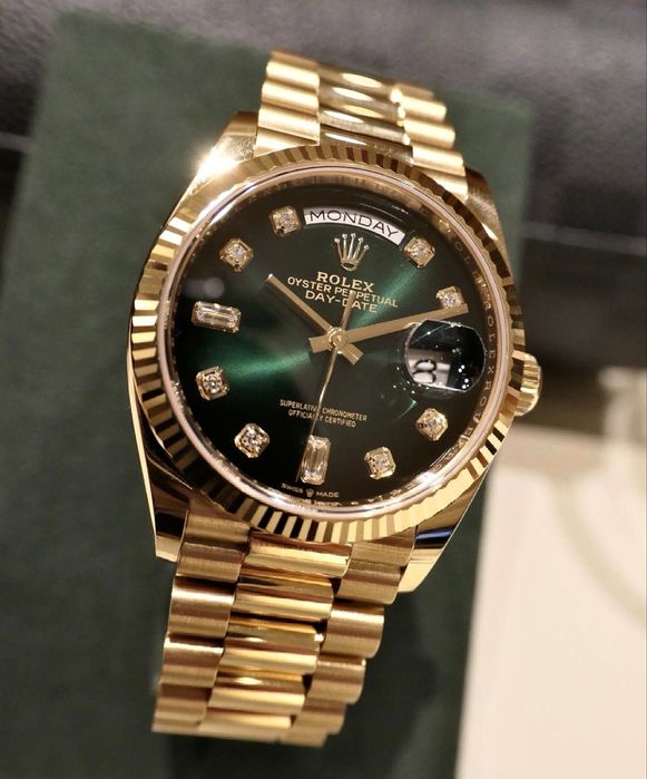 rolex daydate green dial 36,mm