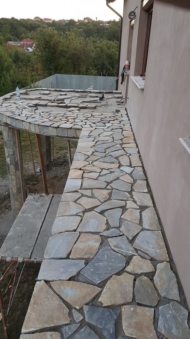 Pavaj piatra naturala/ piatra de munte/ montaj piatra naturala