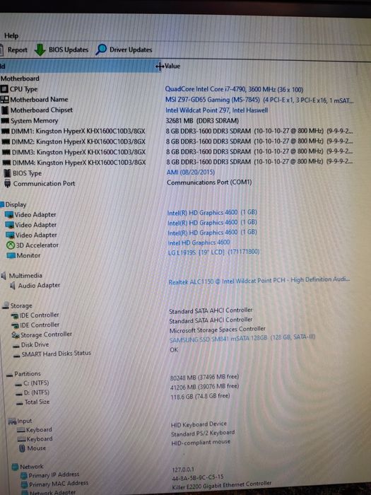 Kit socket 1150: MSI Z97-GD65 Gaming + i7 4790 + cooler