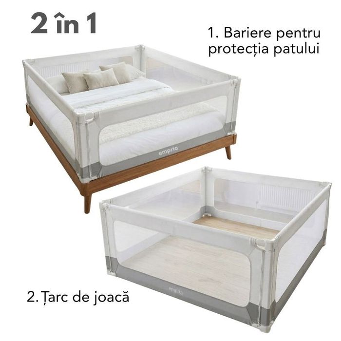 PACHET 4 Bariere Protectie Pat, Tarc de joaca, diverse dimensiuni
