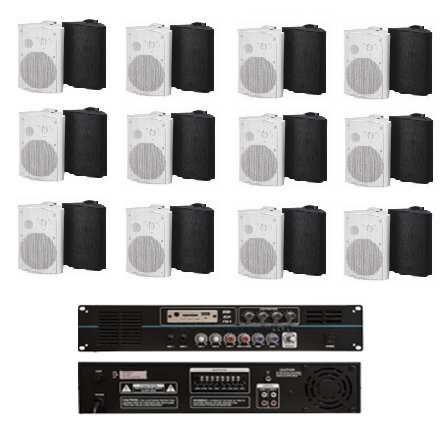 Громкоговорители (динамики) систем оповещения и фоновая музыка.