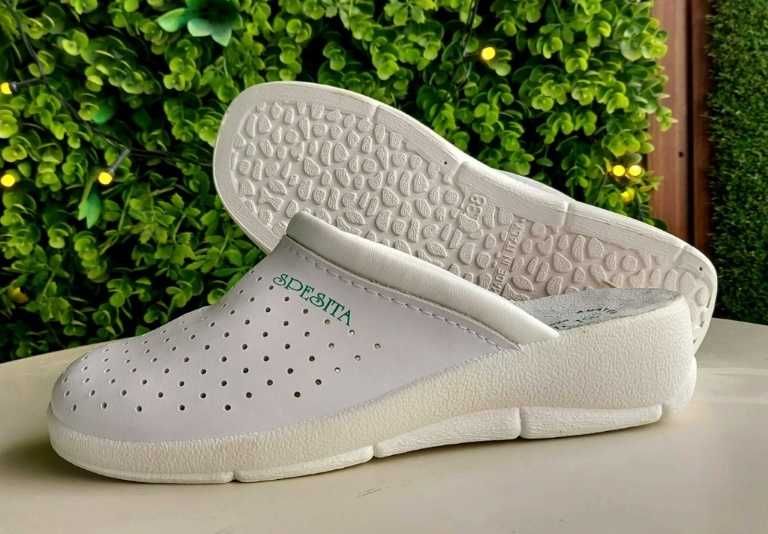 Дамски чехли. Естествена кожа. Анатомични