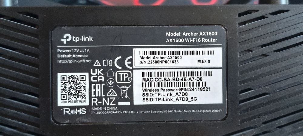 Router tp link WIFI 6