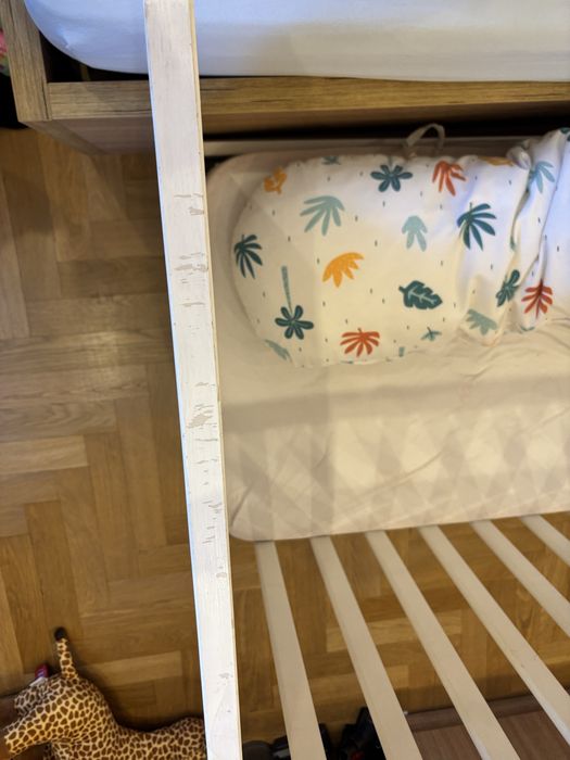 SUNDVIK бебешко креватче, 60x120 см, бяло