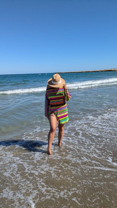 Compleu tricotat colorat