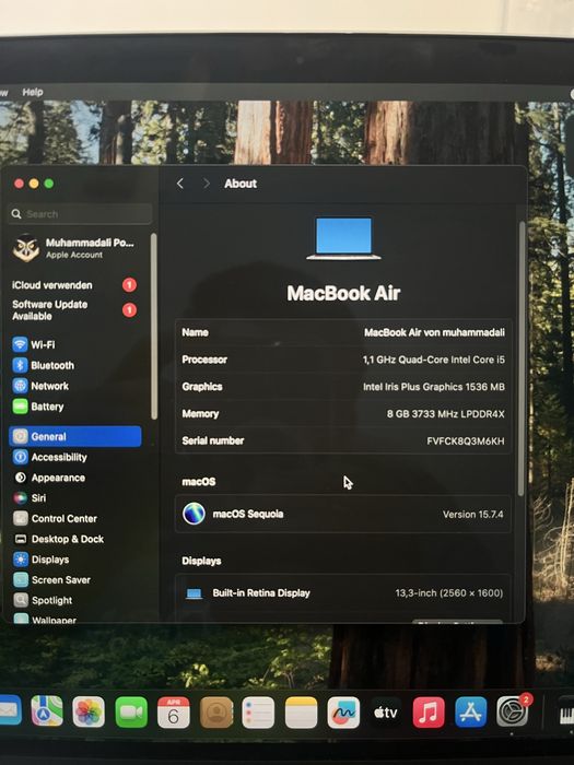 Macbook eir 512 167sitkl