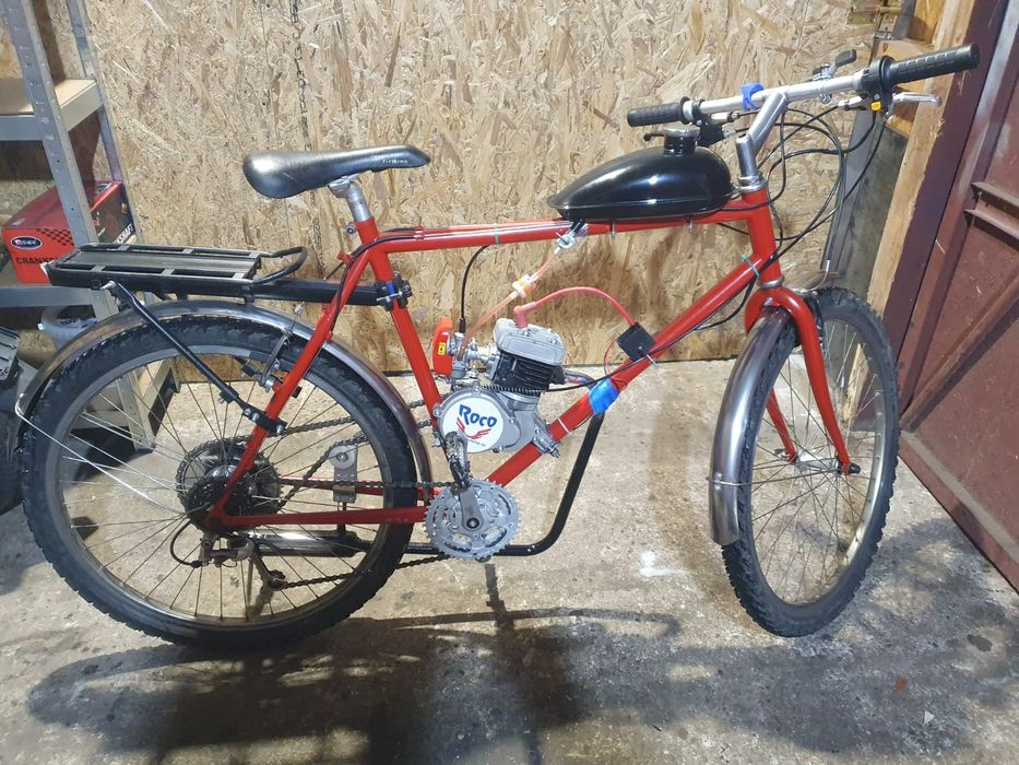 Vând bicicleta cu motor 100cc nou