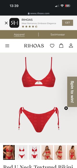 Бански RIHOAS, S червен