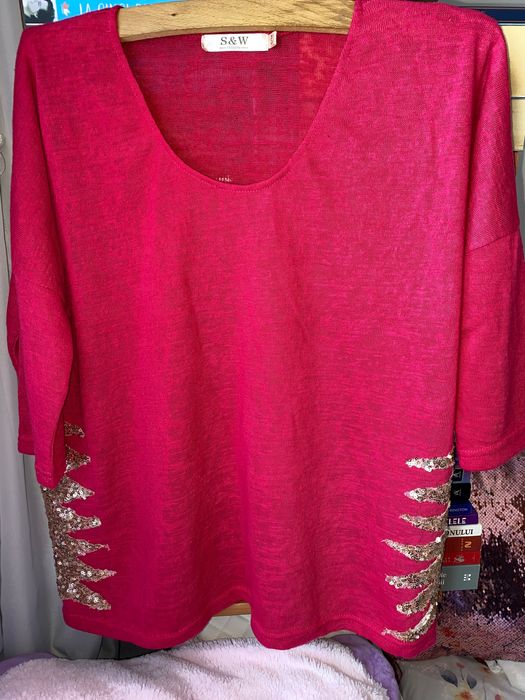 Bluză cu mânecă trei sferturi